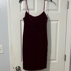 Liz Claiborne Rich Red Velvet Gown
